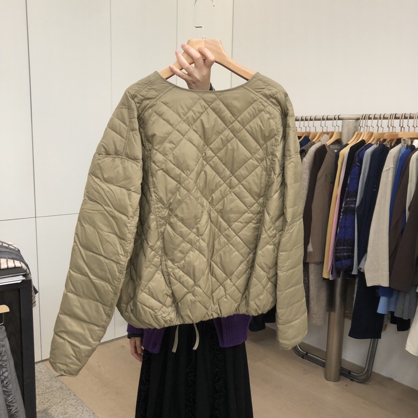 DOHWAJI韓國代購㊣女裝新款休閑25秋冬職業短款羽絨服絎縫絨DOHWAJI短款羽絨服