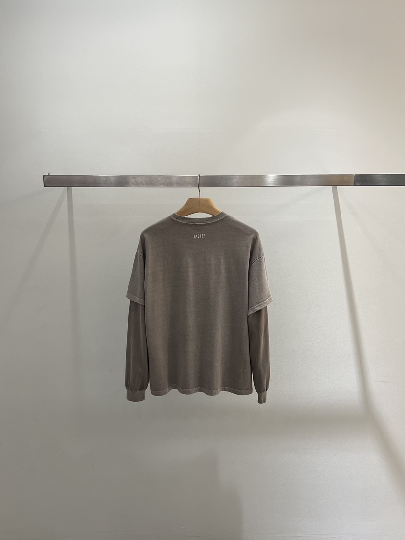 ONESTASTE韓國代購㊣女裝新品推薦25秋冬真品時尚人氣長袖T恤TASTE/ONESTASTE長袖T恤
