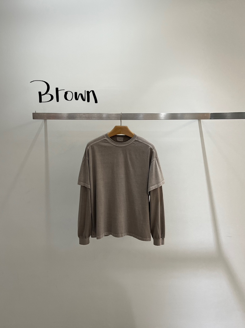 ONESTASTE韓國代購㊣女裝新品推薦25秋冬真品時尚人氣長袖T恤TASTE/ONESTASTE長袖T恤圖色4