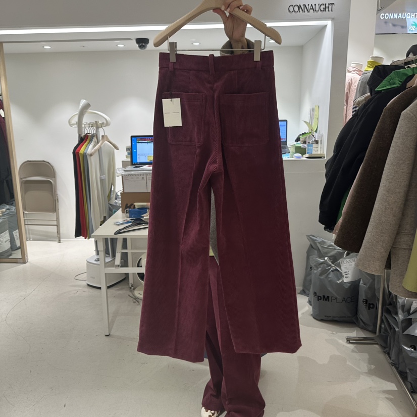 DAILYJUD東大門㊣直郵女士新款25秋冬職業熱賣休閑褲燈芯絨CONNAUGHT休閑褲