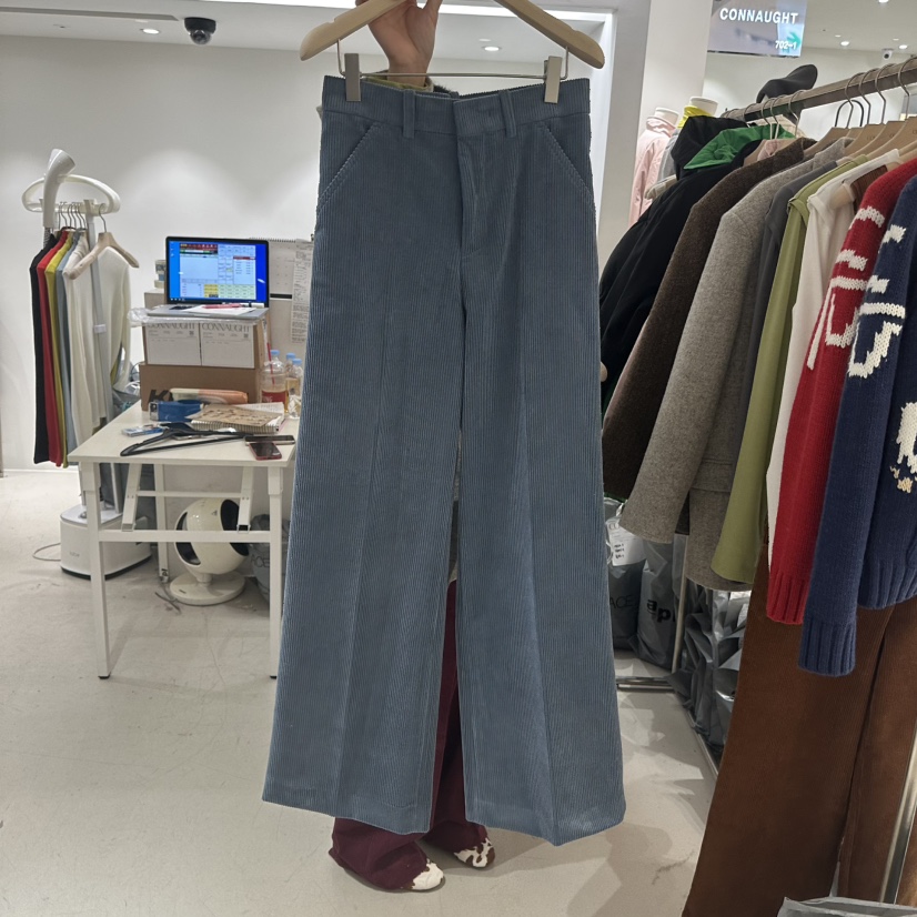 DAILYJUD東大門㊣直郵女士新款25秋冬職業熱賣休閑褲燈芯絨CONNAUGHT休閑褲圖色2