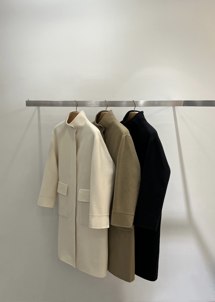 ONESTASTE東大門㊣直郵女裝新款推薦25秋冬中長款大衣羊毛高領TASTE/ONESTASTE中長款大衣