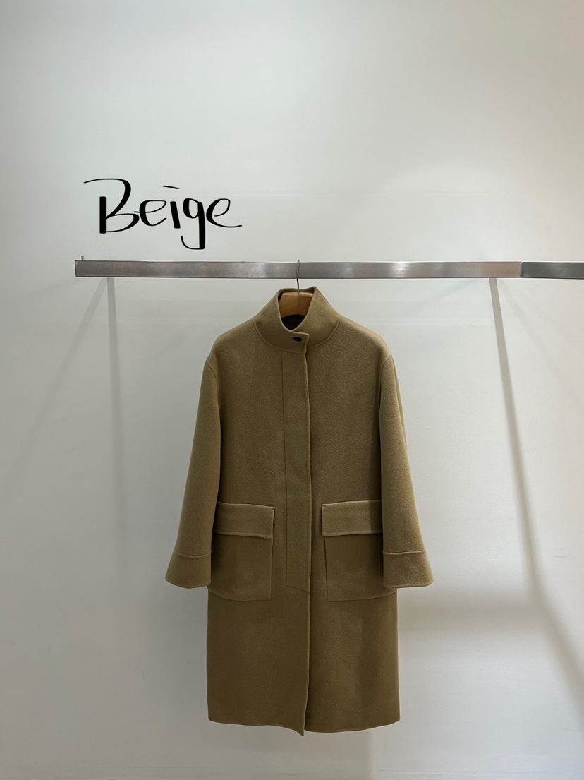 ONESTASTE東大門㊣直郵女裝新款推薦25秋冬中長款大衣羊毛高領TASTE/ONESTASTE中長款大衣圖色2