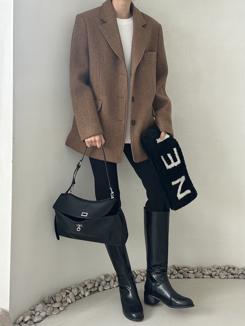 DEMAR東大門㊣實拍女裝新品25秋冬時尚熱賣人氣職業推薦夾克DEMAR夾克