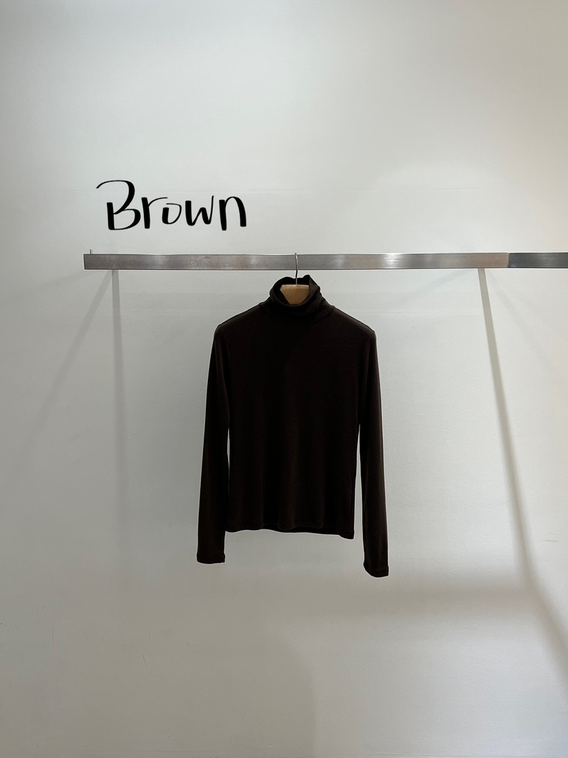 ONESTASTE東大門㊣實拍女士新品25秋冬推薦職業長袖T恤保暖TASTE/ONESTASTE長袖T恤圖色3棕色