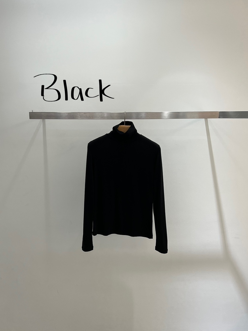 ONESTASTE東大門㊣實拍女士新品25秋冬推薦職業長袖T恤保暖TASTE/ONESTASTE長袖T恤圖色4黑色