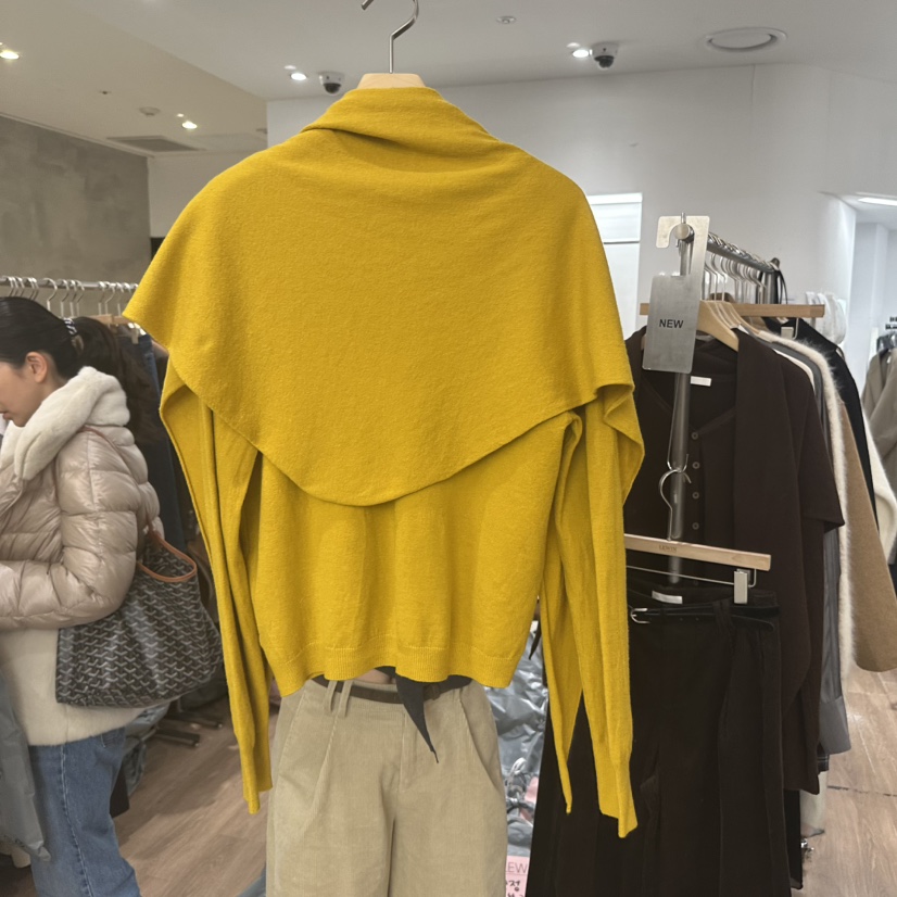 LEWIN東大門㊣直郵女士新品時尚熱賣真品套裝含圍巾兩件套開衫LEWIN套裝