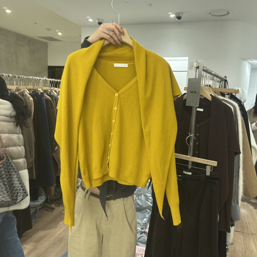 LEWIN東大門㊣直郵女士新品時尚熱賣真品套裝含圍巾兩件套開衫LEWIN套裝