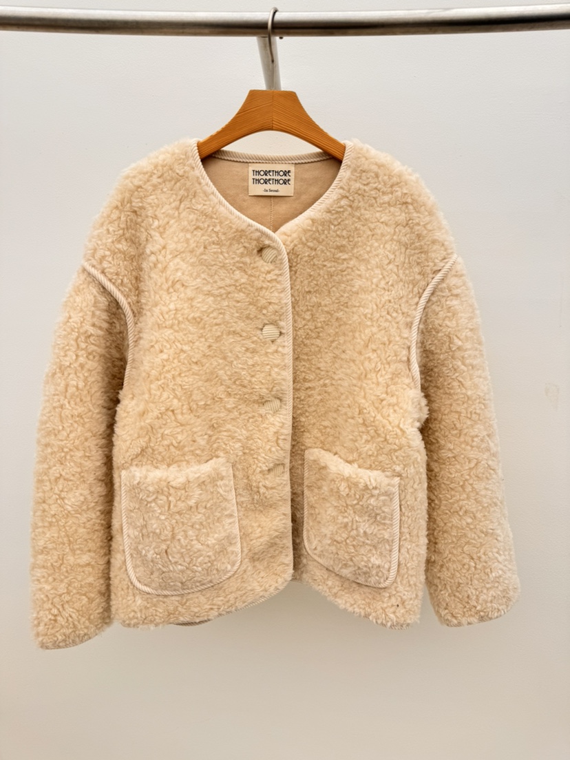 THORE東大門㊣直郵女裝新品熱賣真品推薦休閑職業25秋冬夾克羊毛THORE夾克