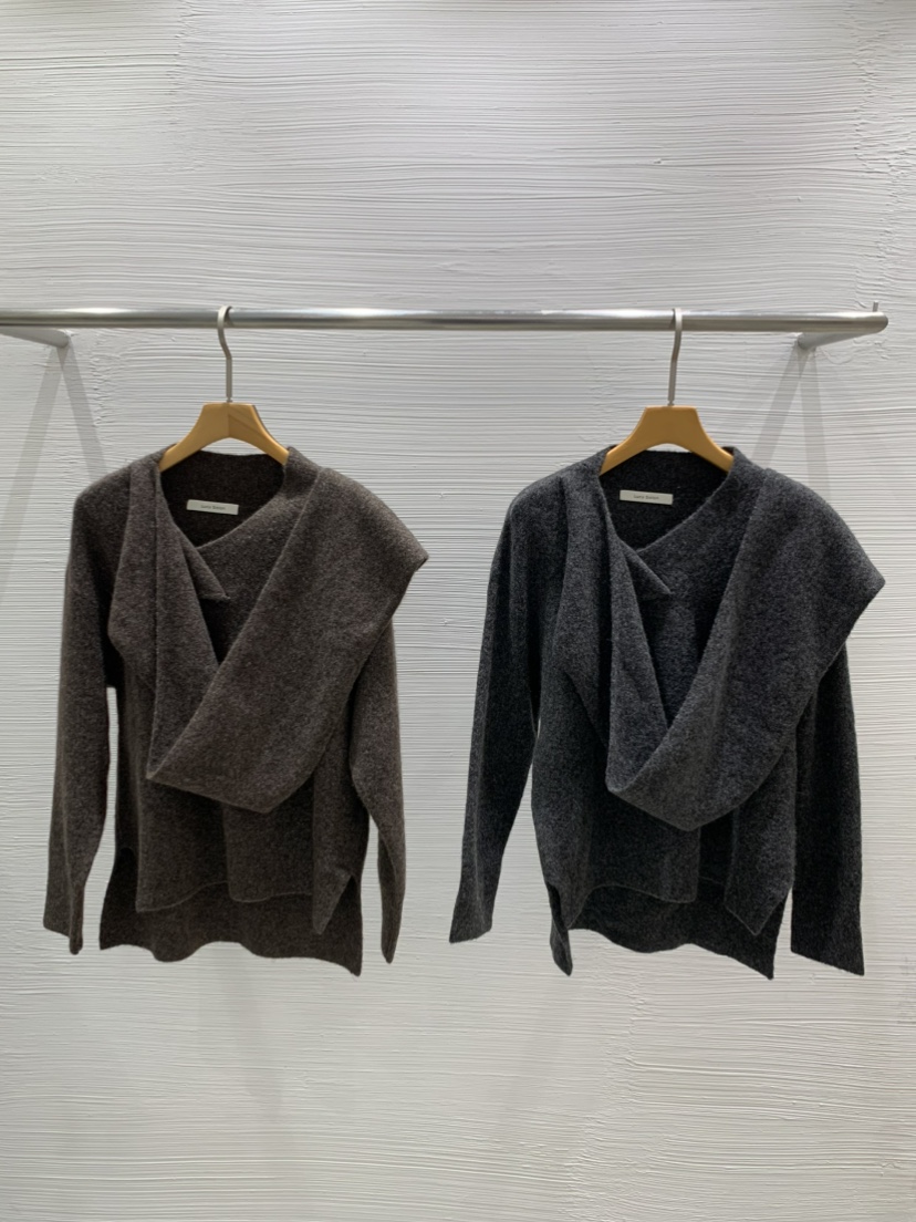 LUCY SALON韓國直郵㊣女士新品職業人氣推薦休閑針織衫圍巾LUCY SALON針織衫