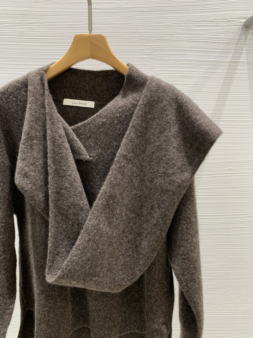 LUCY SALON韓國直郵㊣女士新品職業人氣推薦休閑針織衫圍巾LUCY SALON針織衫