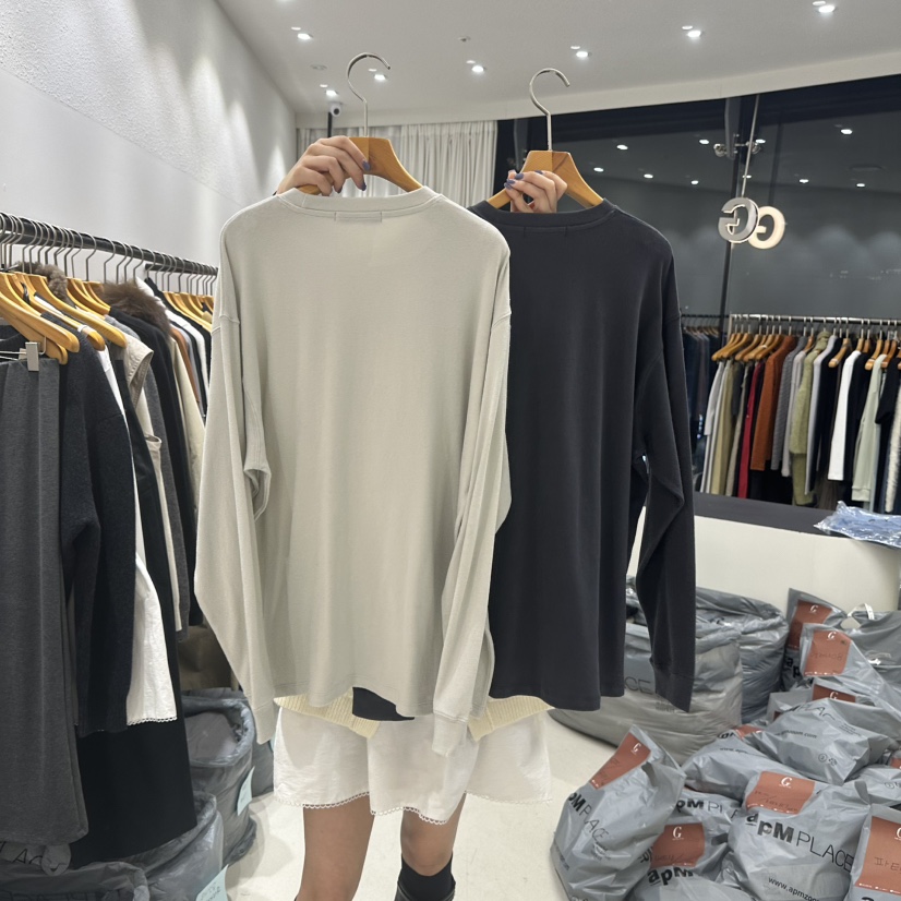 TREND SELLER/G東大門㊣代購女士新品25秋冬休閑熱賣長袖T恤G/TREND SELLER長袖T恤