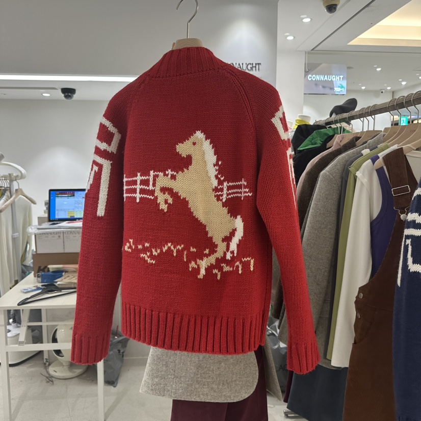 DAILYJUD東大門㊣實拍女士新款熱賣時尚人氣真品休閑毛衣拉鏈CONNAUGHT毛衣