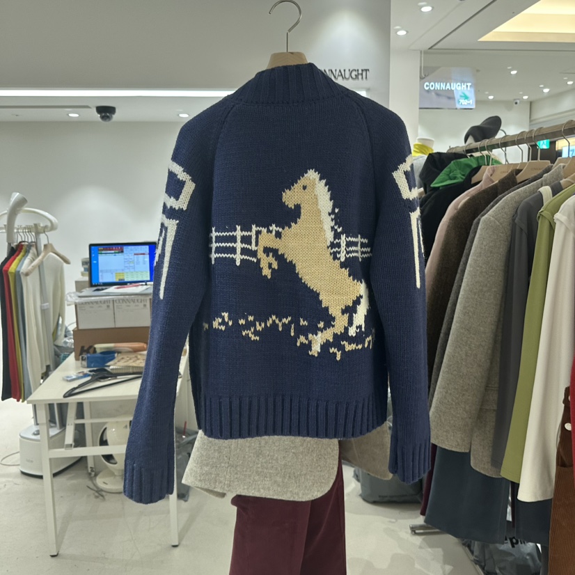 DAILYJUD東大門㊣實拍女士新款熱賣時尚人氣真品休閑毛衣拉鏈CONNAUGHT毛衣圖色3