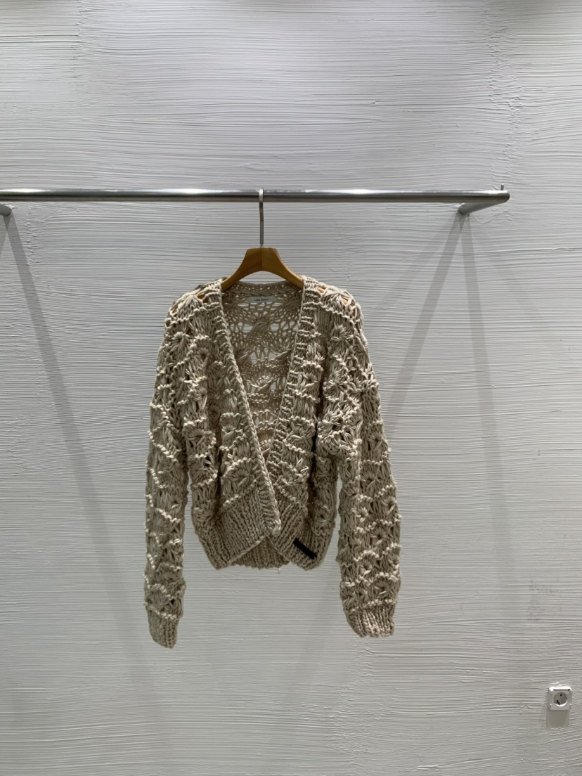 LUCY SALON東大門㊣實拍女士新品真品職業針織衫手工開衫絨LUCY SALON針織衫圖色2米色