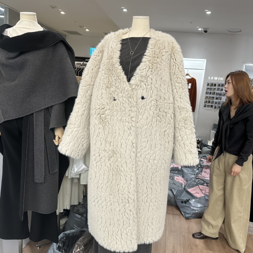 LEWIN韓國直郵㊣女裝新品真品25秋冬人氣熱賣推薦中長款大衣LEWIN中長款大衣