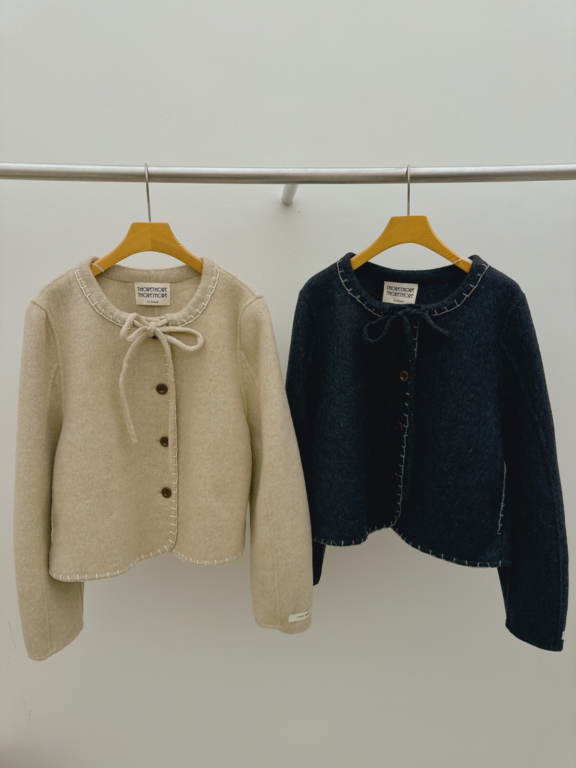 THORE韓國直郵㊣女士新品25秋冬時尚休閑職業推薦真品人氣夾克THORE夾克