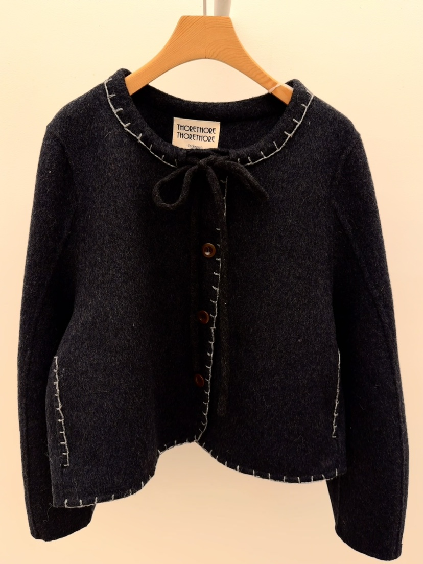 THORE韓國直郵㊣女士新品25秋冬時尚休閑職業推薦真品人氣夾克THORE夾克圖色2