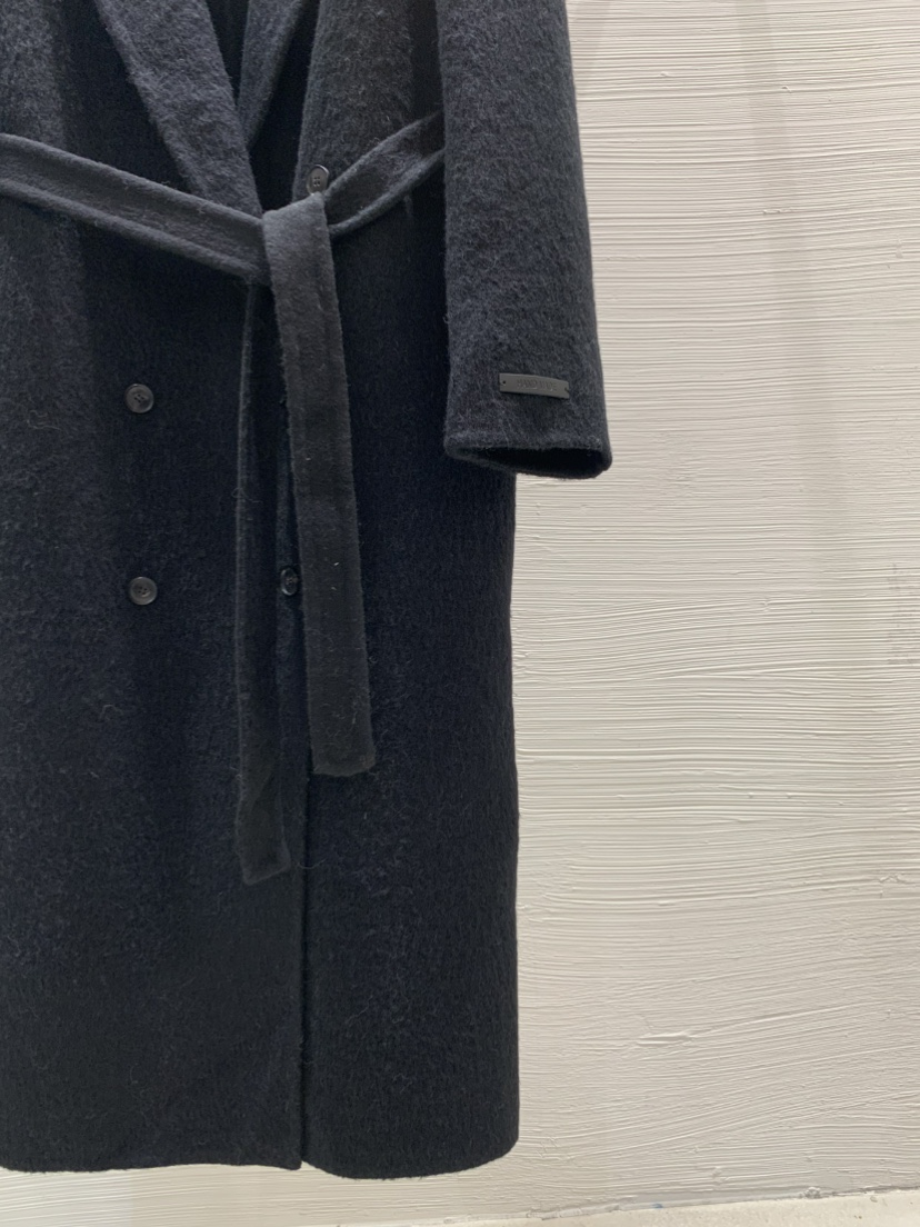 LUCY SALON東大門㊣直郵女士新品職業中長款大衣含腰帶羊駝LUCY SALON中長款大衣