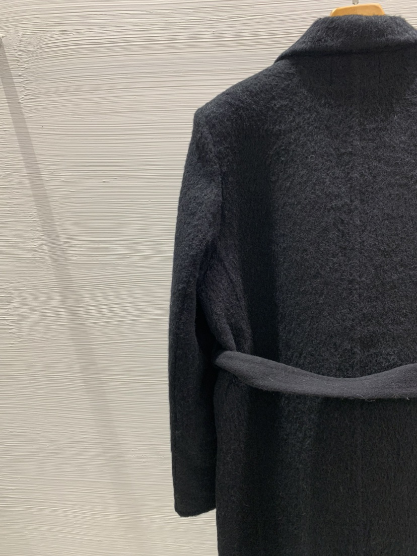 LUCY SALON東大門㊣直郵女士新品職業中長款大衣含腰帶羊駝LUCY SALON中長款大衣