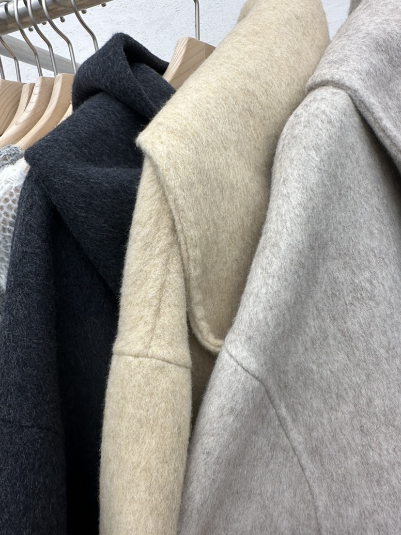 RE:FRESH-L東大門㊣代購女裝新款熱賣職業時尚中長款大衣披肩RE:FRESH中長款大衣