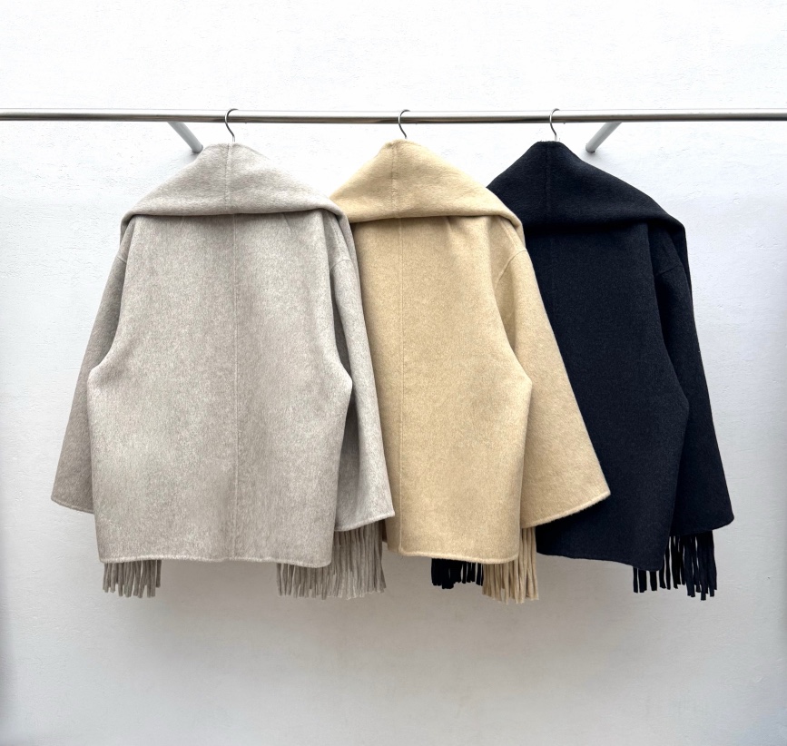 RE:FRESH-L東大門㊣代購女裝新款熱賣職業時尚中長款大衣披肩RE:FRESH中長款大衣