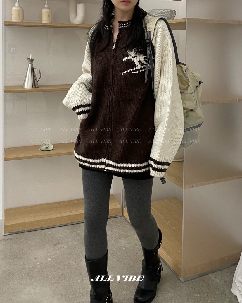 ALLVIBE韓國代購㊣女士新品休閑真品25秋冬人氣熱賣推薦毛衣ALLVIBE毛衣