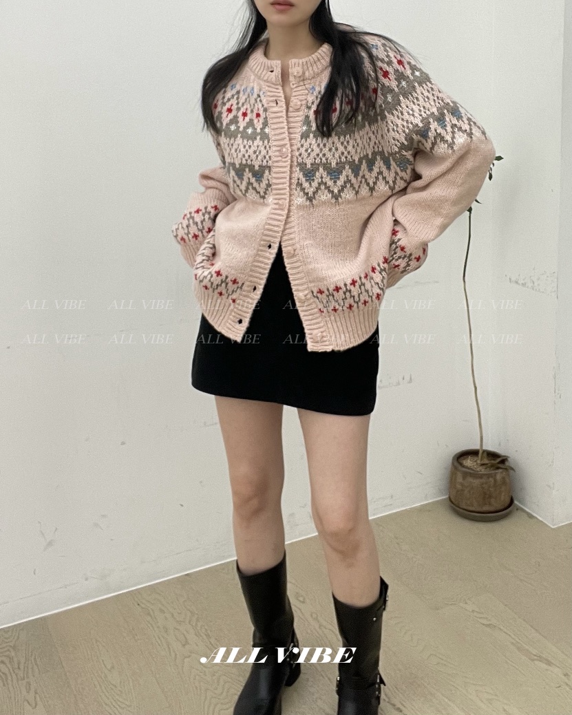 ALLVIBE韓國直郵㊣女裝新款職業25秋冬真品人氣時尚推薦針織衫ALLVIBE針織衫