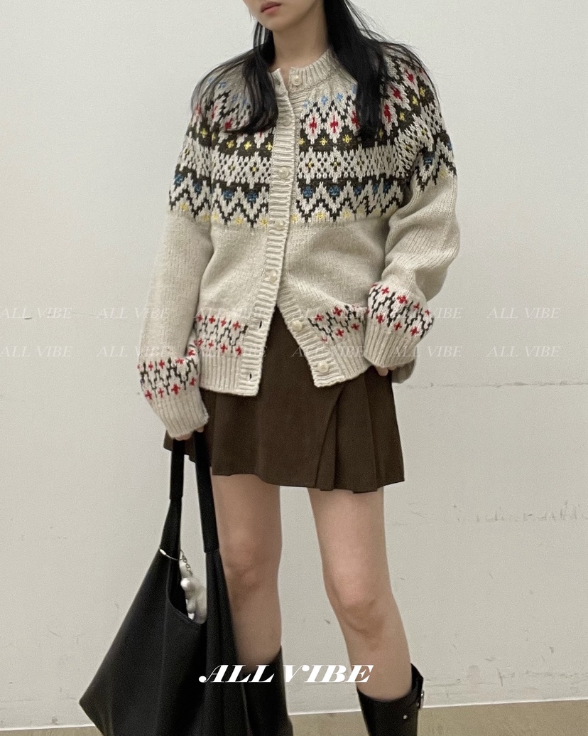 ALLVIBE韓國直郵㊣女裝新款職業25秋冬真品人氣時尚推薦針織衫ALLVIBE針織衫