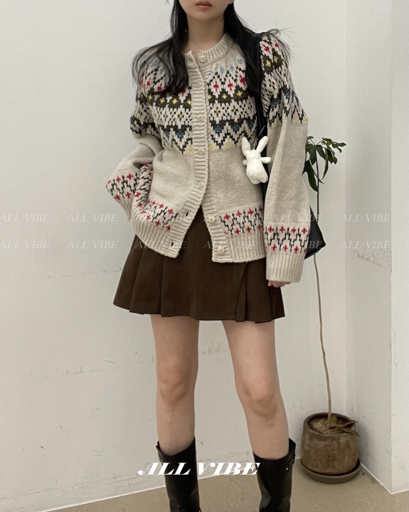 ALLVIBE韓國直郵㊣女裝新款職業25秋冬真品人氣時尚推薦針織衫ALLVIBE針織衫