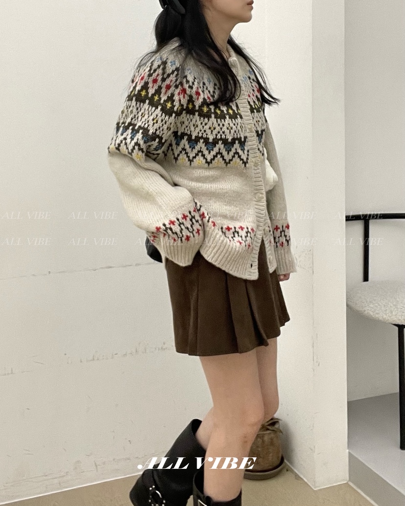 ALLVIBE韓國直郵㊣女裝新款職業25秋冬真品人氣時尚推薦針織衫ALLVIBE針織衫