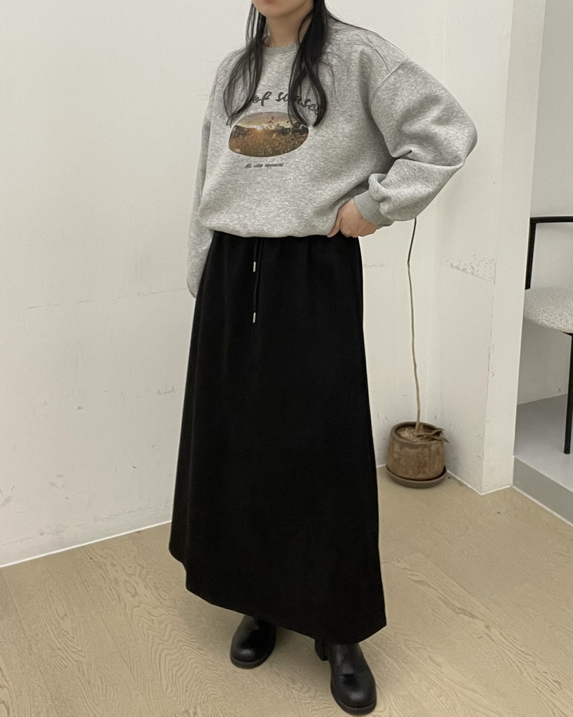 ALLVIBE東大門㊣代購女裝新品25秋冬真品職業時尚長裙絨面革ALLVIBE長裙