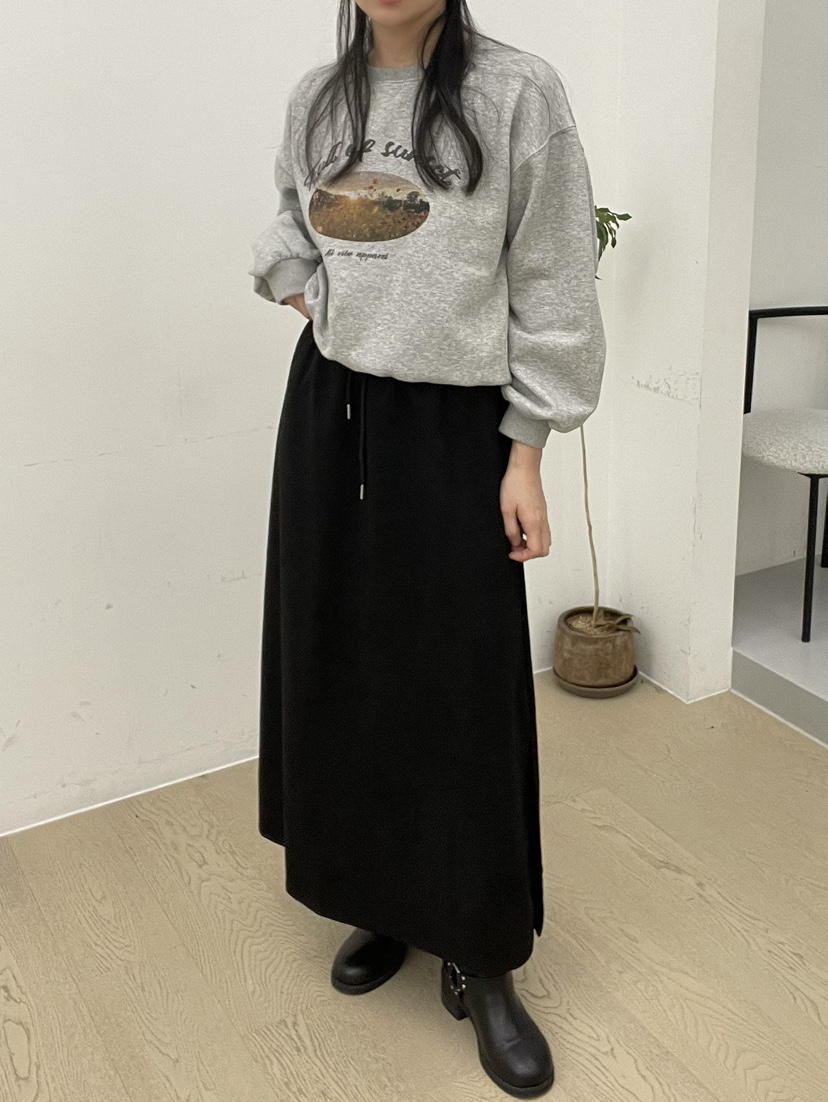 ALLVIBE東大門㊣代購女裝新品25秋冬真品職業時尚長裙絨面革ALLVIBE長裙