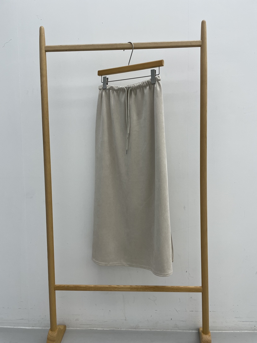 ALLVIBE東大門㊣代購女裝新品25秋冬真品職業時尚長裙絨面革ALLVIBE長裙