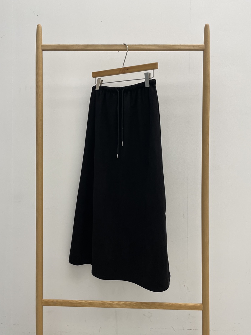 ALLVIBE東大門㊣代購女裝新品25秋冬真品職業時尚長裙絨面革ALLVIBE長裙圖色2