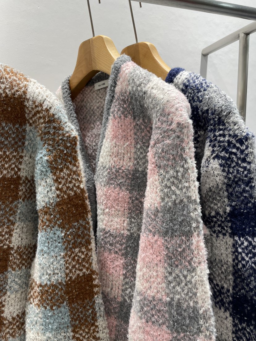 ALLVIBE韓國直郵㊣女士新品時尚25秋冬推薦真品人氣休閑針織衫ALLVIBE針織衫