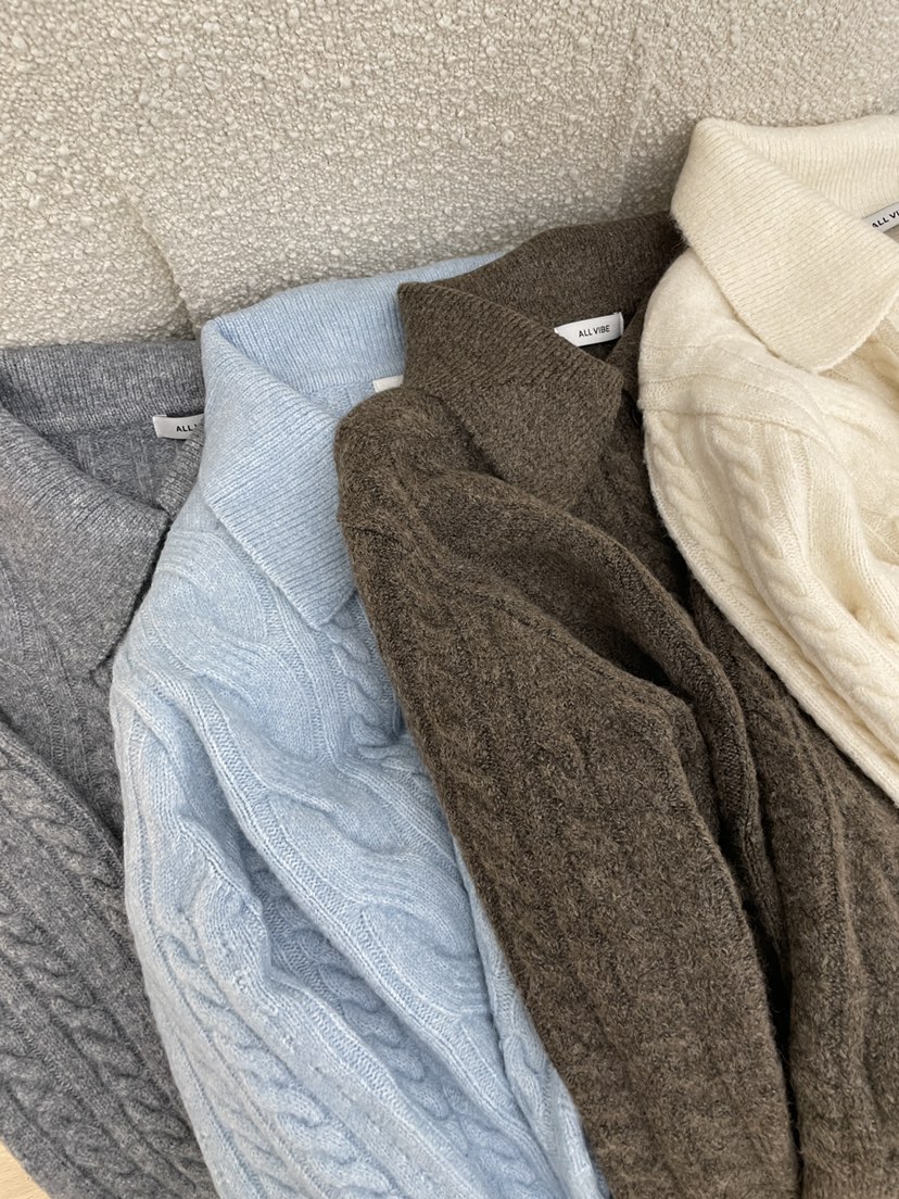 ALLVIBE韓國直郵㊣女士新品時尚熱賣職業25秋冬人氣推薦針織衫ALLVIBE針織衫