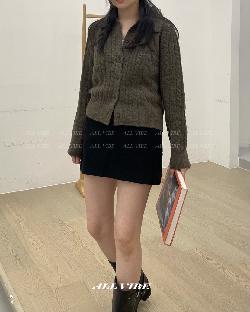 ALLVIBE韓國直郵㊣女士新品時尚熱賣職業25秋冬人氣推薦針織衫ALLVIBE針織衫