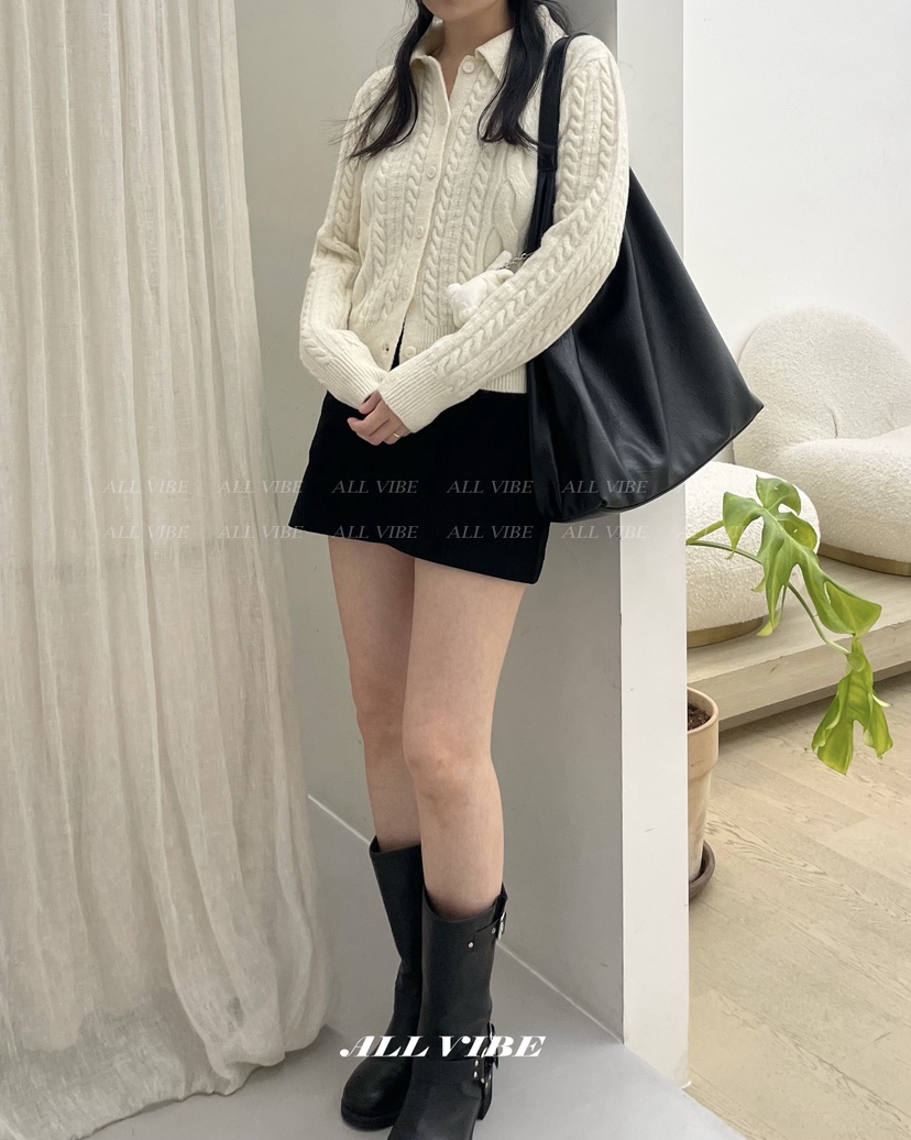 ALLVIBE韓國直郵㊣女士新品時尚熱賣職業25秋冬人氣推薦針織衫ALLVIBE針織衫