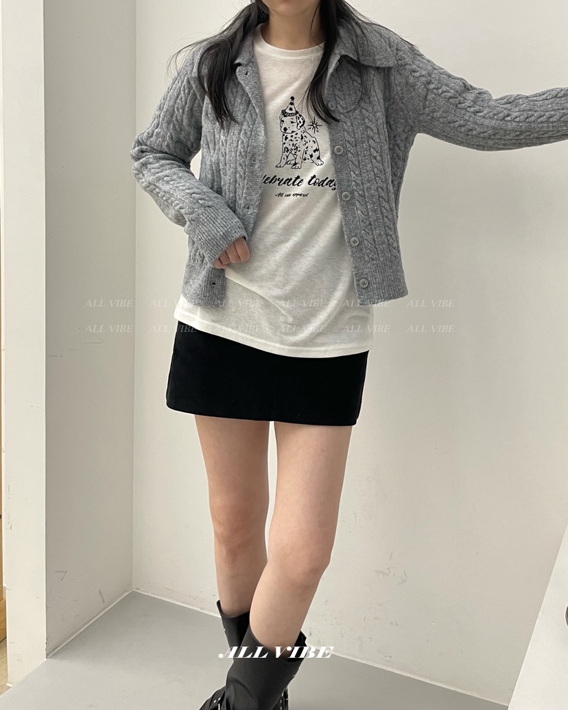 ALLVIBE韓國直郵㊣女士新品時尚熱賣職業25秋冬人氣推薦針織衫ALLVIBE針織衫