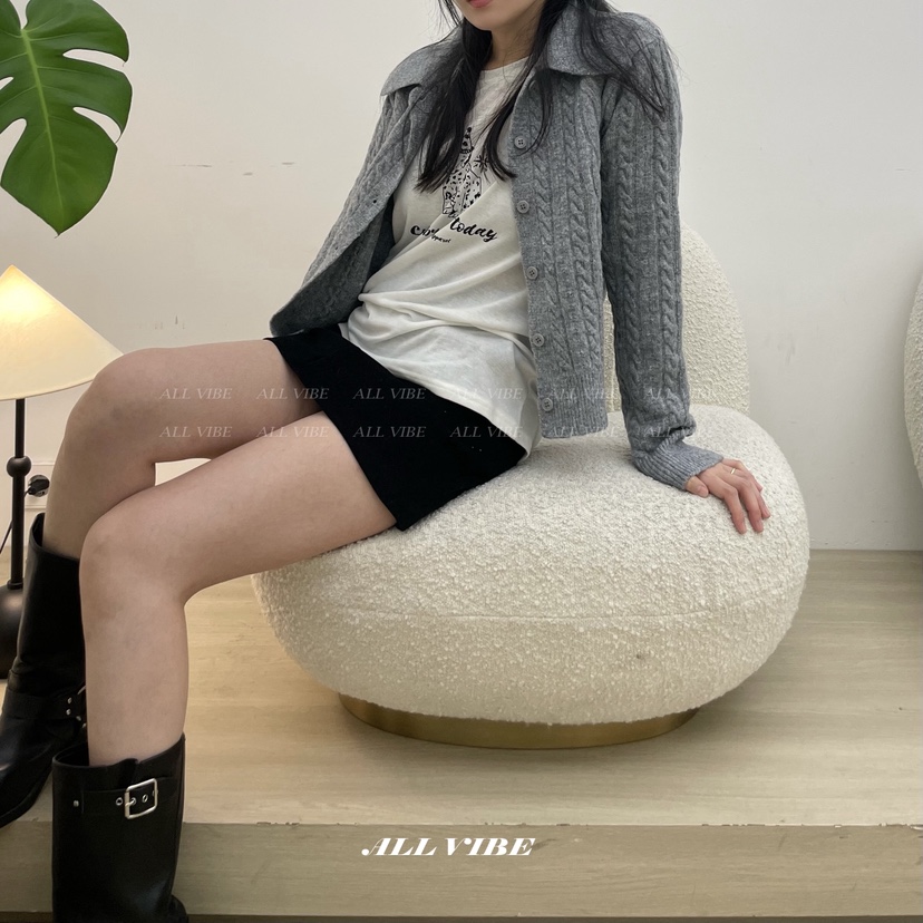 ALLVIBE韓國直郵㊣女士新品時尚熱賣職業25秋冬人氣推薦針織衫ALLVIBE針織衫