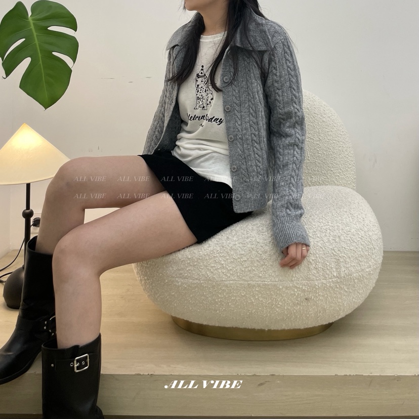 ALLVIBE韓國直郵㊣女士新品時尚熱賣職業25秋冬人氣推薦針織衫ALLVIBE針織衫