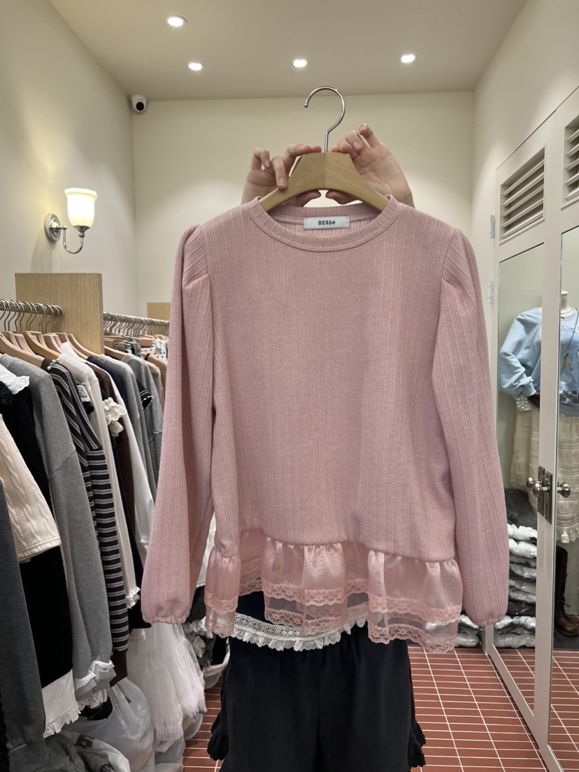 BE&BE東大門㊣代購女裝新款職業推薦熱賣休閑真品長袖T恤BE&be長袖T恤