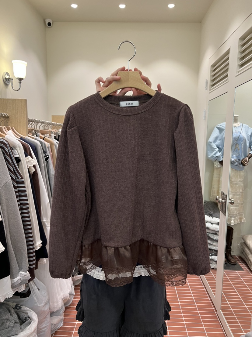 BE&BE東大門㊣代購女裝新款職業推薦熱賣休閑真品長袖T恤BE&be長袖T恤圖色3