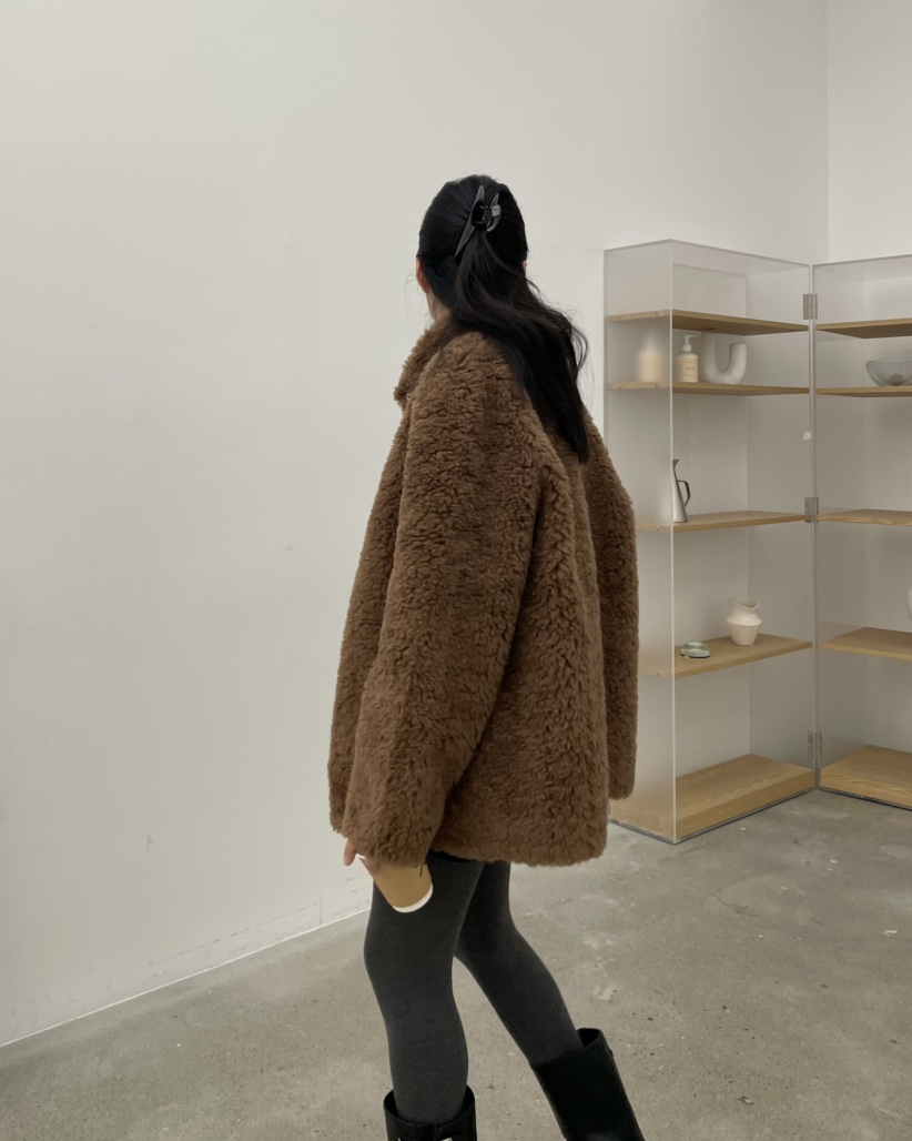 ALLVIBE韓國直郵㊣女裝新款休閑人氣真品推薦職業25秋冬短款大衣ALLVIBE短款大衣