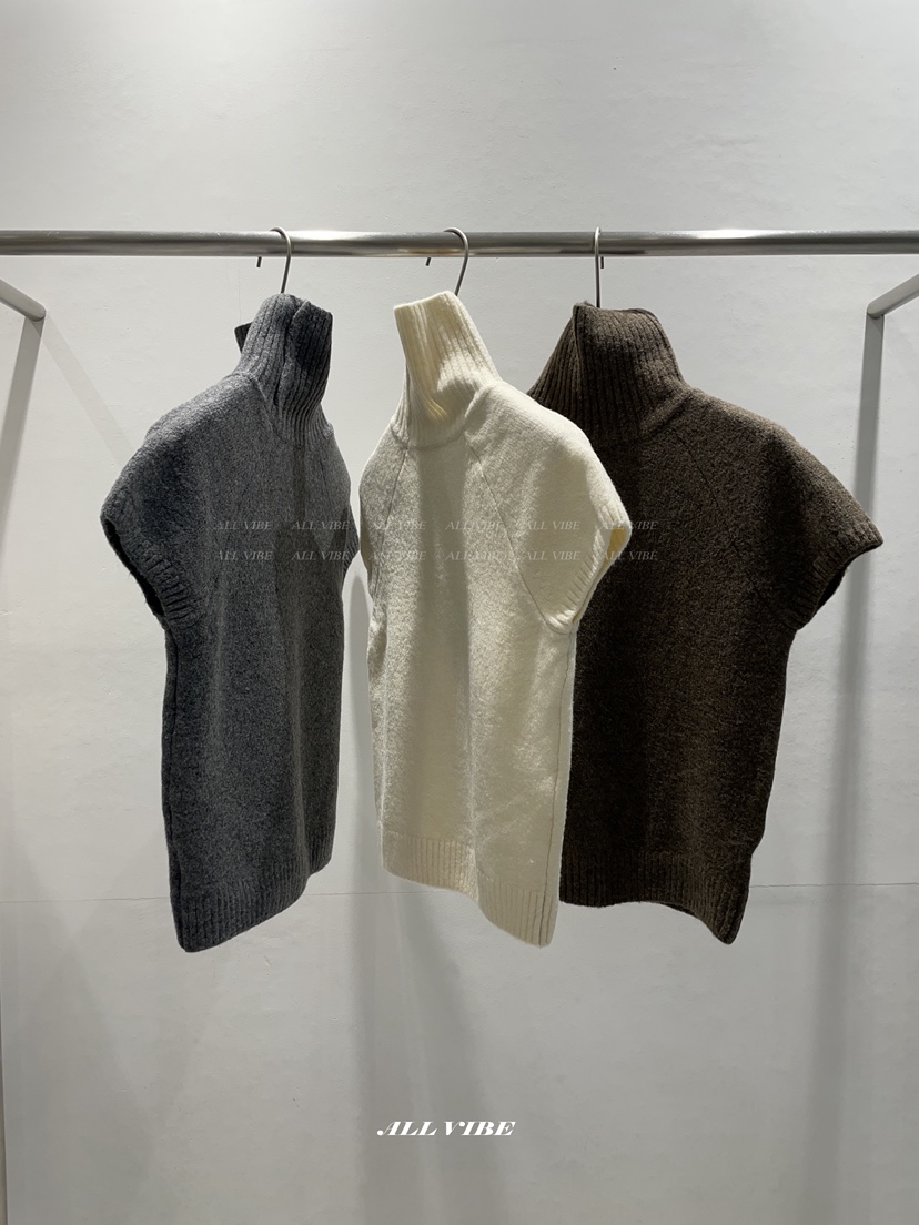 ALLVIBE韓國代購㊣女裝新款推薦職業熱賣人氣25秋冬休閑針織衫ALLVIBE針織衫