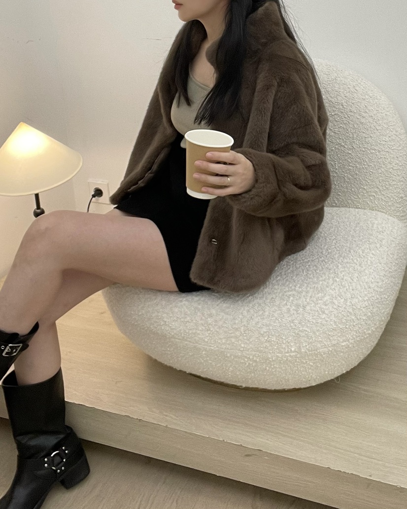 ALLVIBE韓國直郵㊣女士新品25秋冬熱賣真品時尚職業休閑夾克ALLVIBE夾克