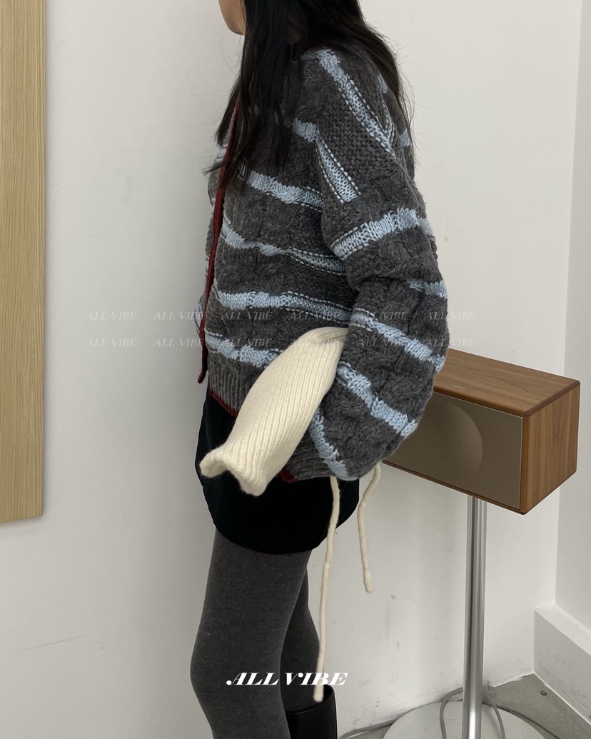 ALLVIBE韓國代購㊣女裝新款推薦熱賣人氣25秋冬職業休閑毛衣ALLVIBE毛衣