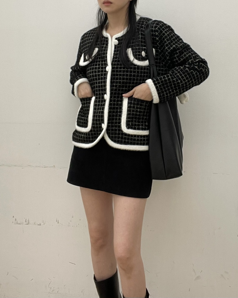 ALLVIBE東大門㊣代購女士新品25秋冬人氣休閑推薦熱賣夾克口袋ALLVIBE夾克