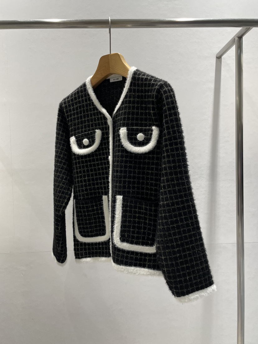 ALLVIBE東大門㊣代購女士新品25秋冬人氣休閑推薦熱賣夾克口袋ALLVIBE夾克圖色2